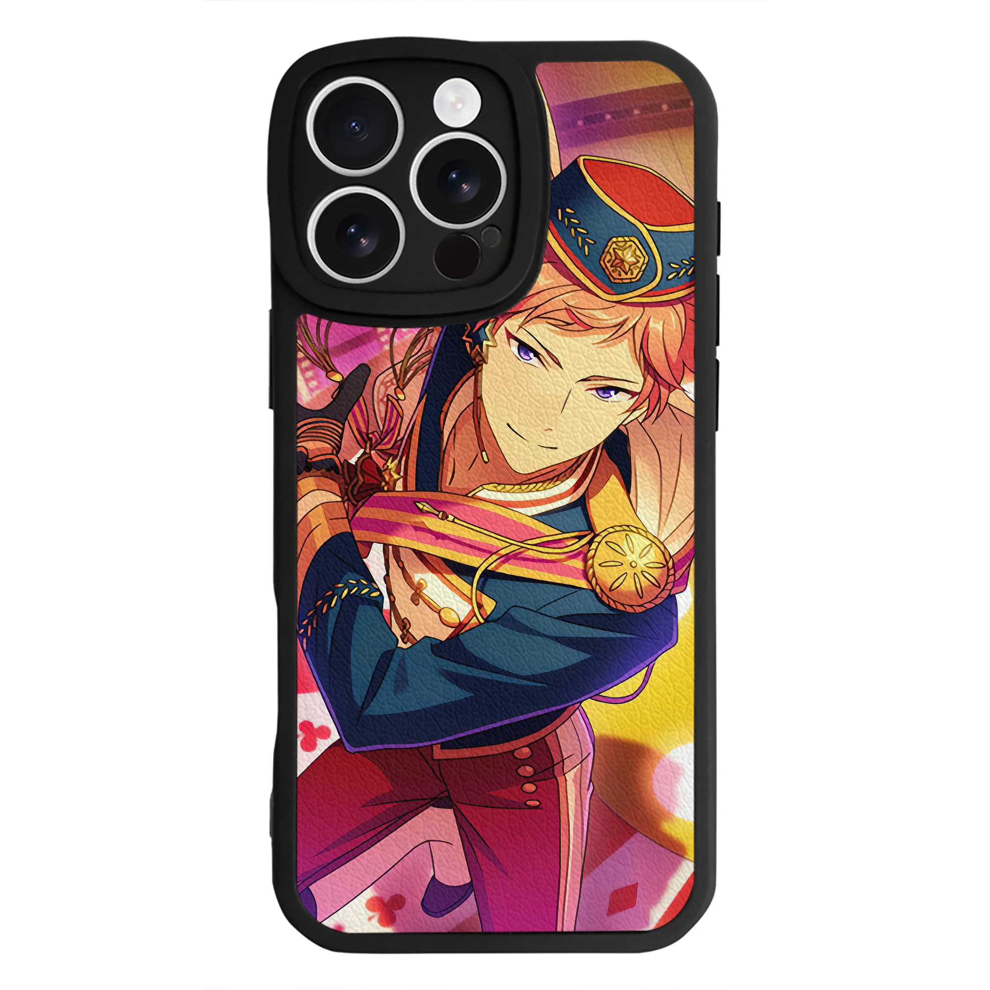 （画像用） あんさんぶるスターズ! Ensemble Stars 【iPhone 16シリーズ対応】シリコンスマホケース（レザー調） 材質：シリコン